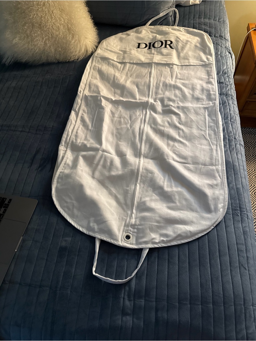 Dior White Garment Bag - Medium
